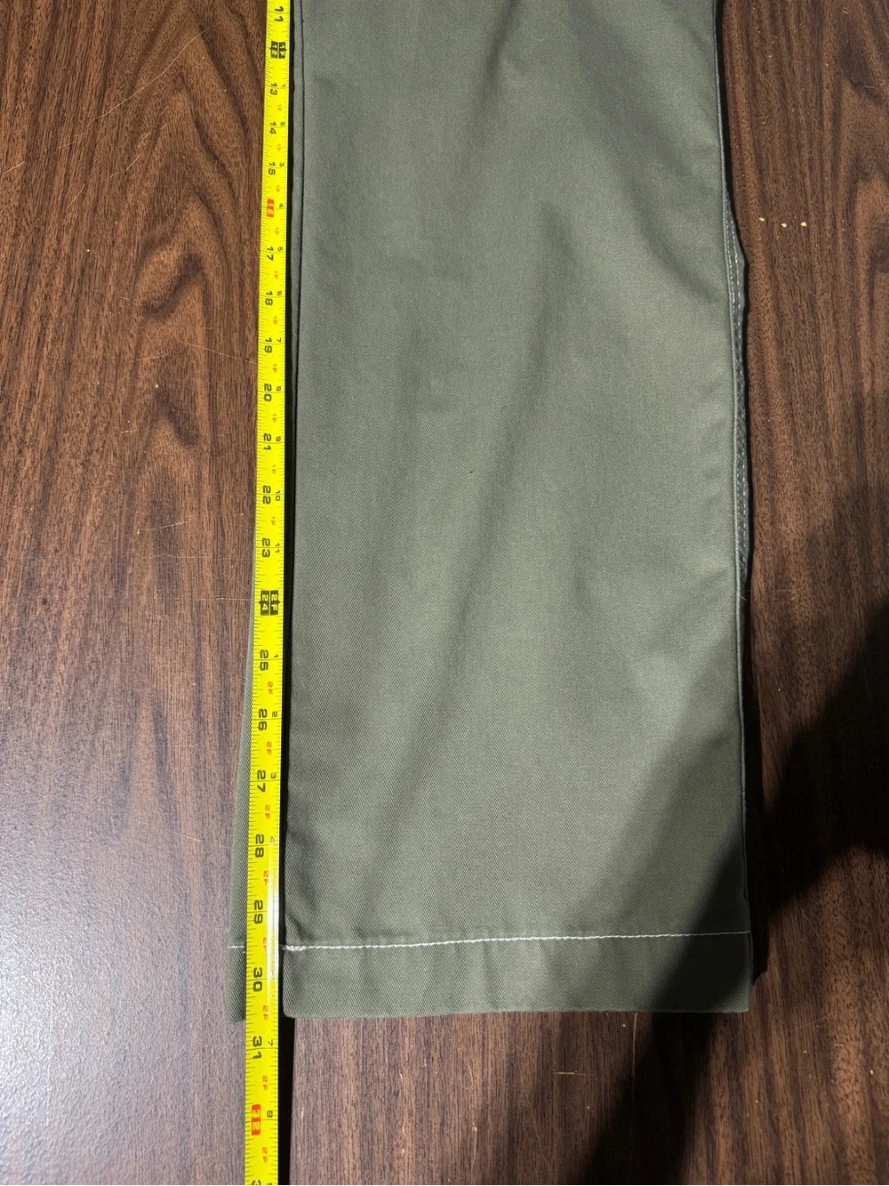 True Religion Olive Green Cargo Pants 30 Cotton Twill Regular Fit Button Zip